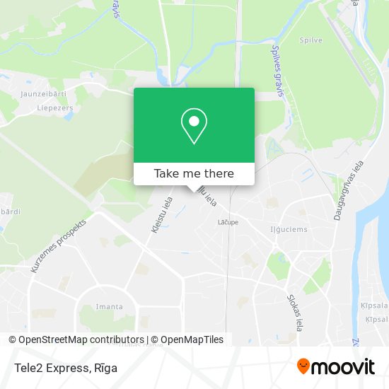 Tele2 Express map