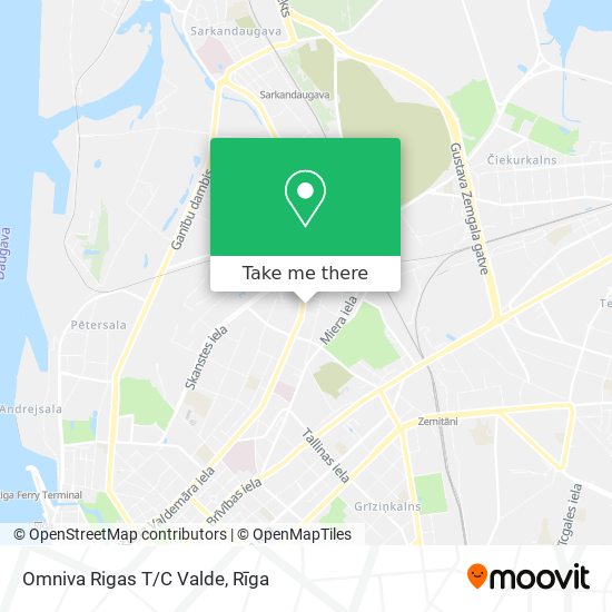Omniva Rigas T/C Valde map
