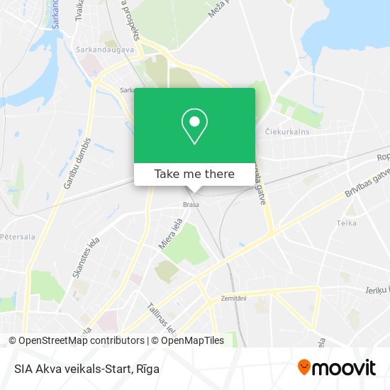 Карта SIA Akva veikals-Start