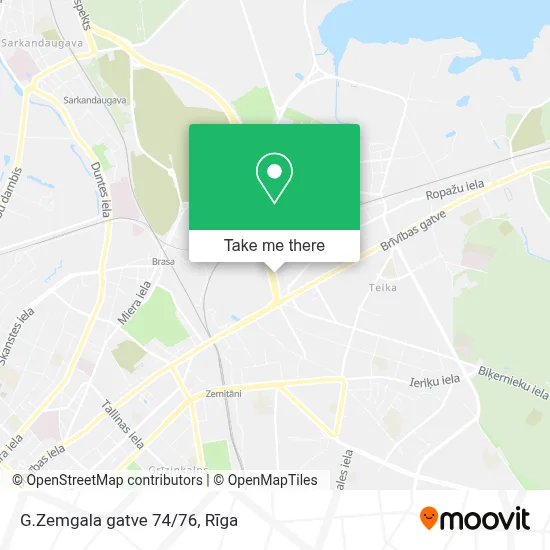 G.Zemgala gatve 74/76 map