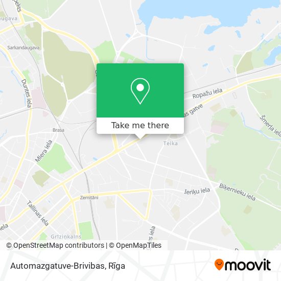 Automazgatuve-Brivibas map