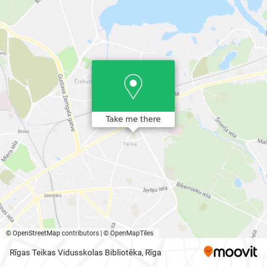 Rīgas Teikas Vidusskolas Bibliotēka map