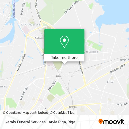 Karals Funeral Services Latvia Riga map