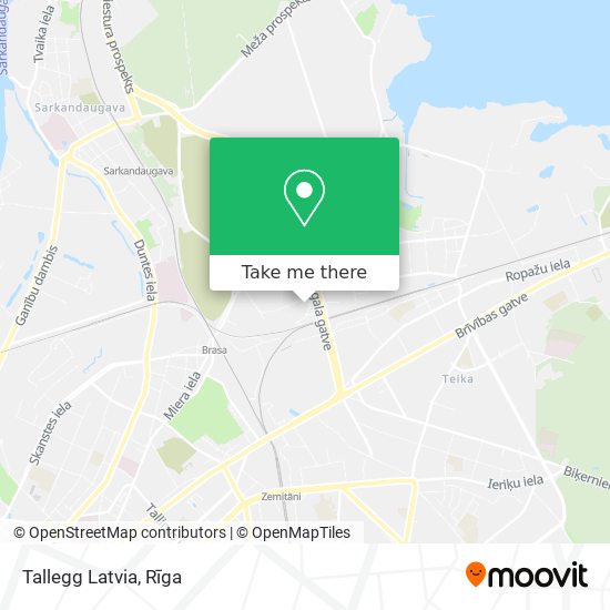 Tallegg Latvia map