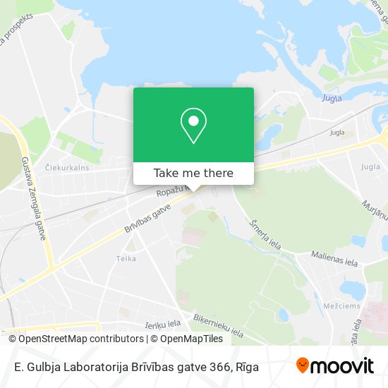 E. Gulbja Laboratorija Brīvības gatve 366 map