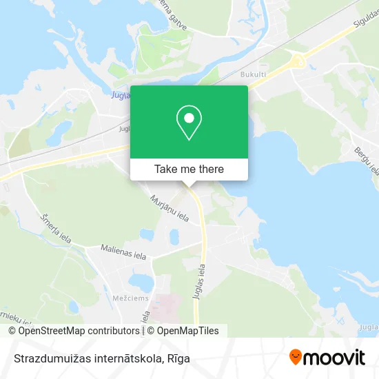 Карта Strazdumuižas internātskola