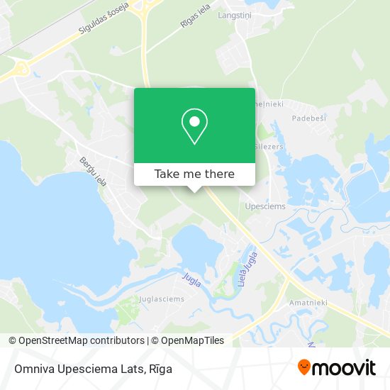 Omniva Upesciema Lats map