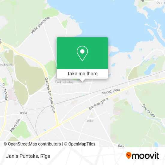 Карта Janis Puntaks