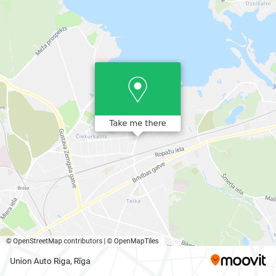 Карта Union Auto Riga