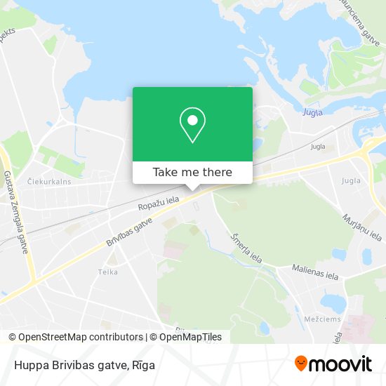 Huppa Brivibas gatve map