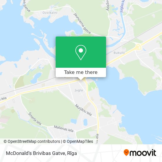 McDonald's Brivibas Gatve map