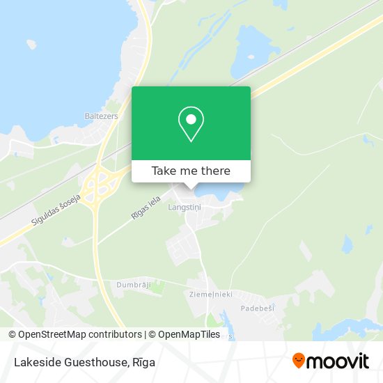 Lakeside Guesthouse map