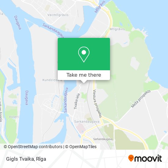 Gigls Tvaika map