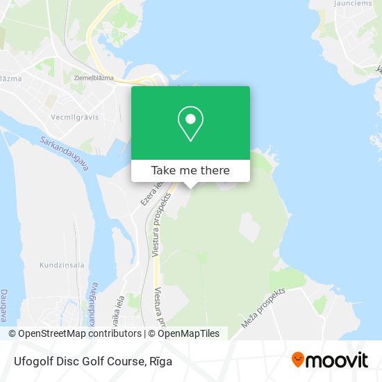 Ufogolf Disc Golf Course map
