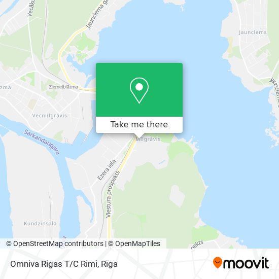 Omniva Rigas T/C Rimi map