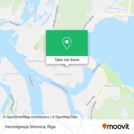 Карта Vecmilgravja Slimnica