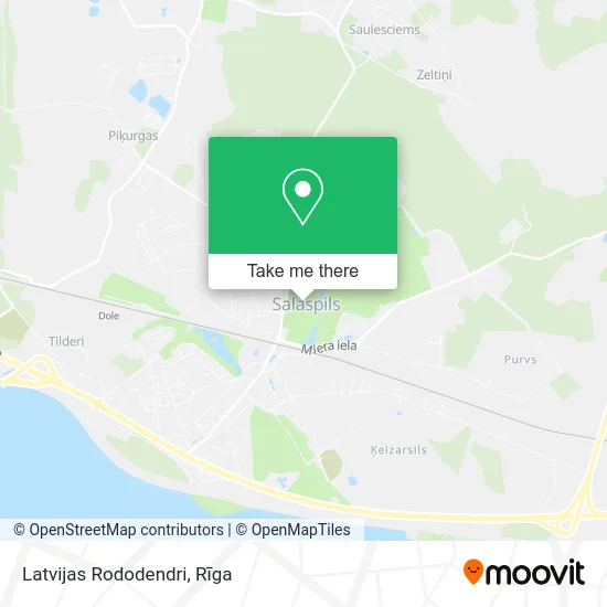 Карта Latvijas Rododendri