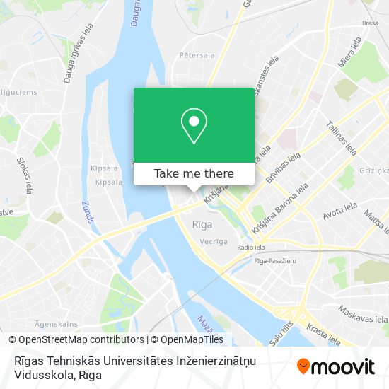 Rīgas Tehniskās Universitātes Inženierzinātņu Vidusskola map