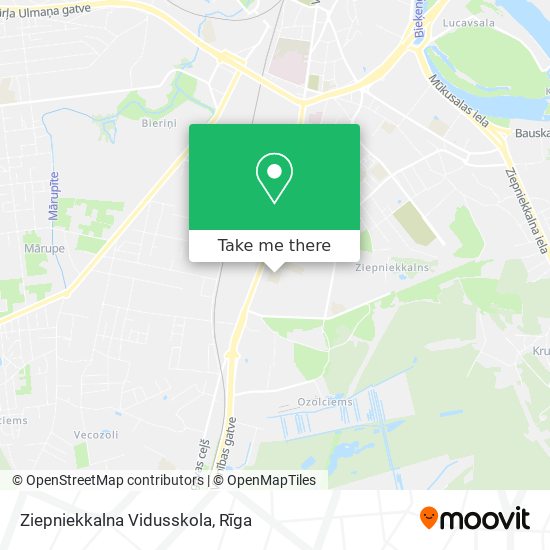 Ziepniekkalna Vidusskola map