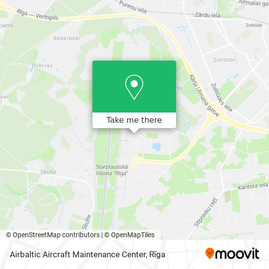 Airbaltic Aircraft Maintenance Center map