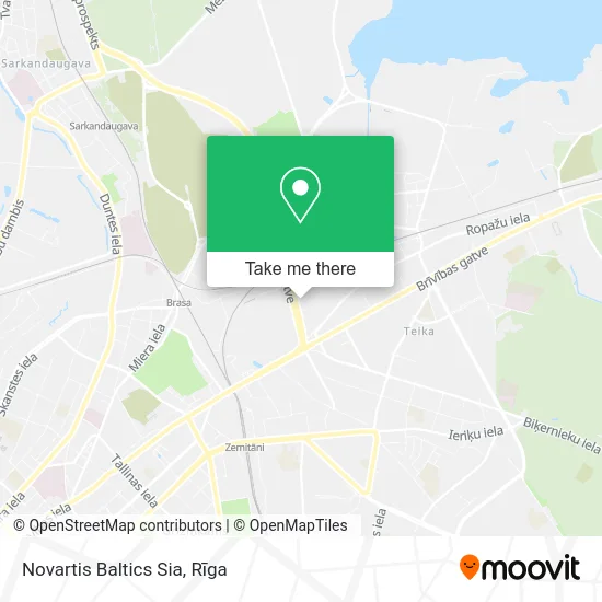 Карта Novartis Baltics Sia