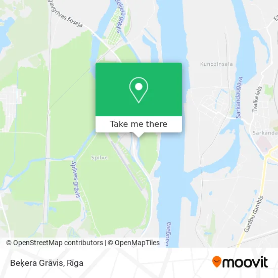 Карта Beķera Grāvis