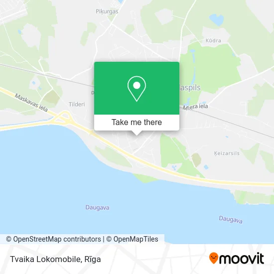 Tvaika Lokomobile map