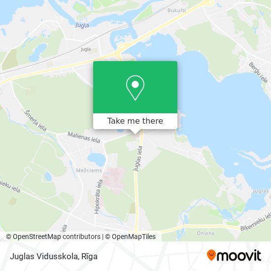 Juglas Vidusskola map