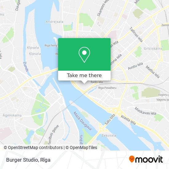 Burger Studio map