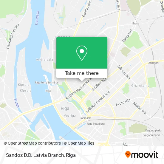 Карта Sandoz D.D. Latvia Branch