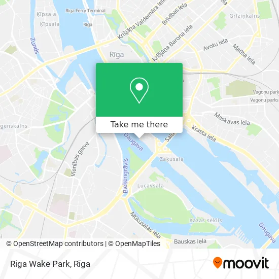 Riga Wake Park map