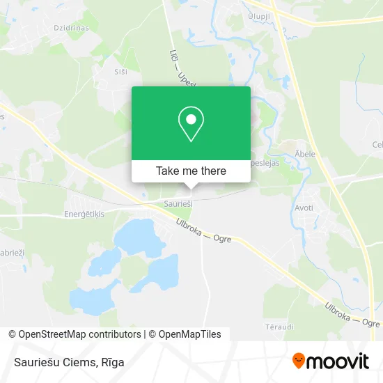 Карта Sauriešu Ciems