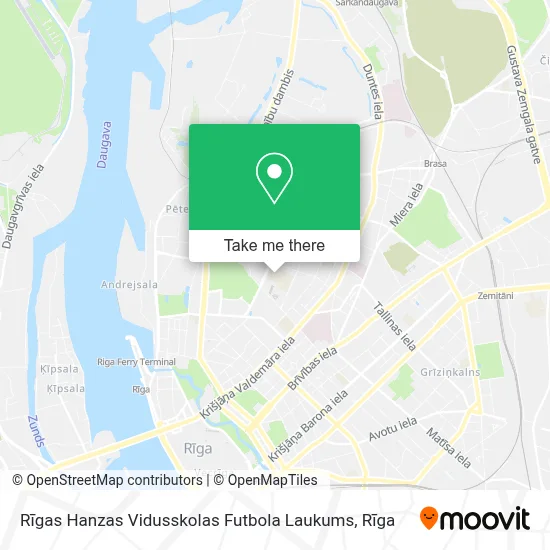 Rīgas Hanzas Vidusskolas Futbola Laukums map
