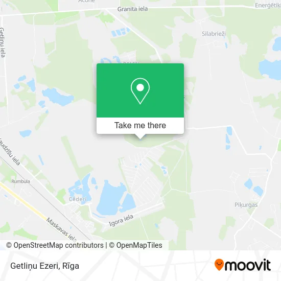 Карта Getliņu Ezeri