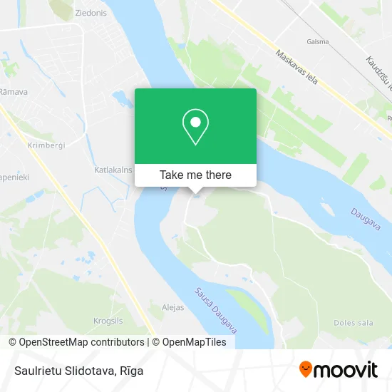 Карта Saulrietu Slidotava