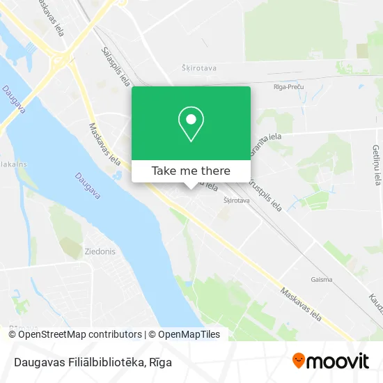 Карта Daugavas Filiālbibliotēka