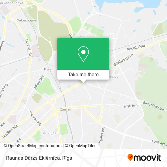 Raunas Dārzs Eklērnīca map