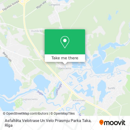 Карта Asfaltēta Velotrase Un Velo Prasmju Parka Taka