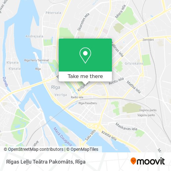 Rīgas Leļļu Teātra Pakomāts map