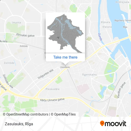 Карта Zasulauks