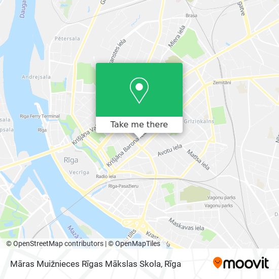 Карта Māras Muižnieces Rīgas Mākslas Skola