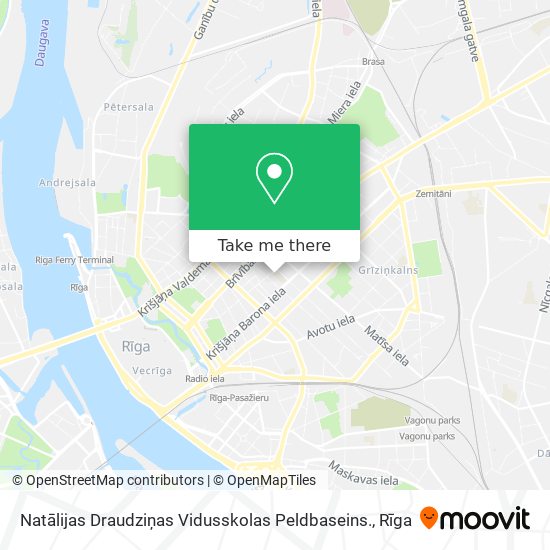 Natālijas Draudziņas Vidusskolas Peldbaseins. map