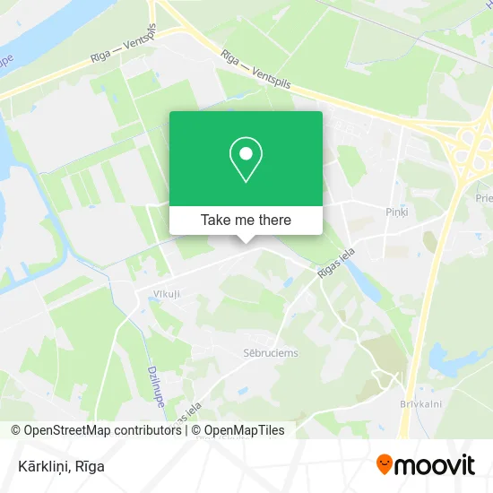 Карта Kārkliņi