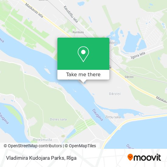 Vladimira Kudojara Parks map