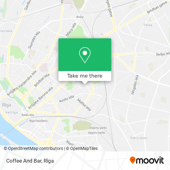 Coffee And Bar map