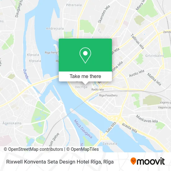 Карта Rixwell Konventa Seta Design Hotel Rīga