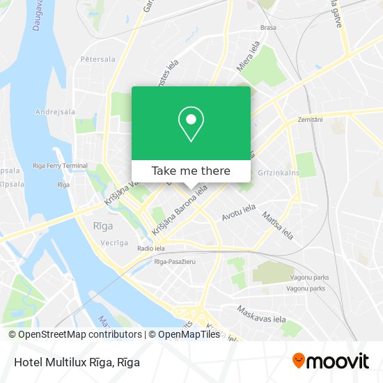 Hotel Multilux Rīga map