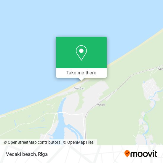 Vecaki beach map