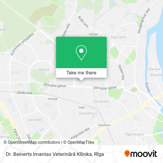 Карта Dr. Beinerts Imantas Veterinārā Klīnika