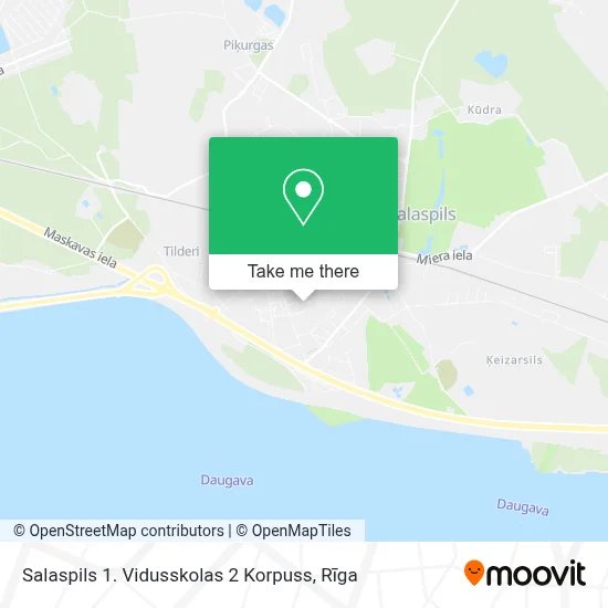 Salaspils 1. Vidusskolas 2 Korpuss map